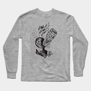 Drinky crow Long Sleeve T-Shirt